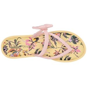 Melissa Jason Wu yellow girly pink cottage core  flip flops 6